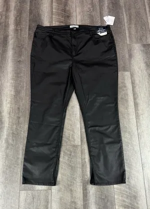 Abercrombie Black Leather Pants thumbnail 1