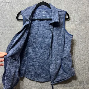 St John's Bay Active Vest Full Zip Sleeveless Blue Fleece L‎ thumbnail 5