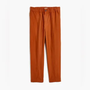 Madewell Tapered Huston Pull-On Crop Pants Burnt Clay Small thumbnail 10