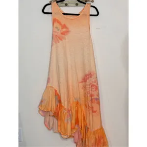 Daily Practice by Anthropologie Printed Asymmetrical Ruffle-Hem Dress M thumbnail 2