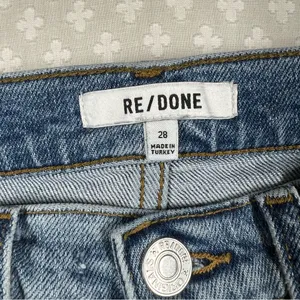 Re/Done Light Wash High Rise 70s‎ Stove Pipe Jeans thumbnail 4