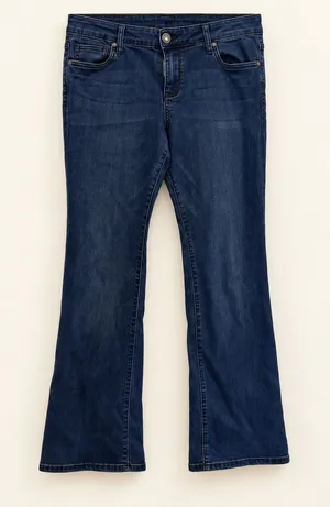 Wit and Wisdom Womens 12P Baby Bootcut Jeans Dark Wash Stretch Petite Blue thumbnail 1