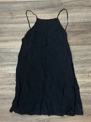 Free People Intimately Side by Side Mini Slip Dress Black Women’s Large thumbnail 3