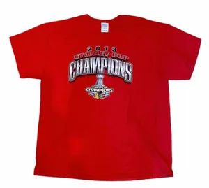 Gildan NHL Stanley Cup Champions Blackhawks 2013 Shirt XL Hockey Collector TShirt thumbnail 1