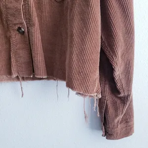 American Eagle Corduroy Distressed Cropped Jacket thumbnail 5