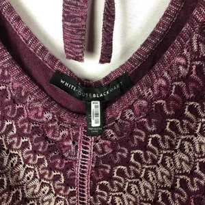 White House Black Market WHBM‎ Tie Back Purple Knit Sleeveless Sweater S thumbnail 7