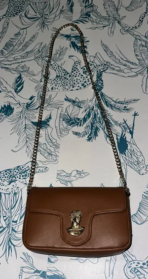 Women's Unbranded Brown Gold David 2 Crossbody Bag One Size thumbnail 1