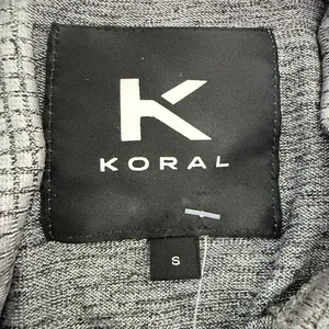 Koral Silver‎ Metallic Funnel Neck Crop Top Womens Small Athleisure Pullover thumbnail 6
