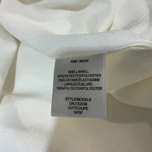 HALSTON HERITAGE Ruffled Asymmetric One-Shoulder Mini Dress White Size 4 NEW thumbnail 9