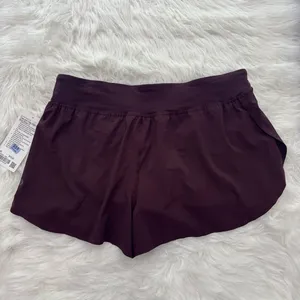 Lululemon Fast and Free High Rise Classic Fit Split Shorts 3" Goodnight Plum XL thumbnail 5