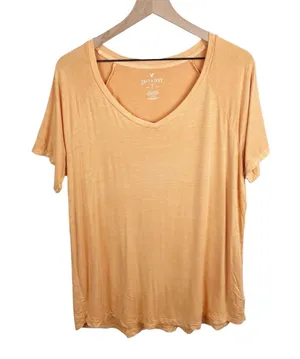 American Eagle Soft & Sexy Tee Women's Size Large Orange Short Sleeve Scoop Neck thumbnail 1