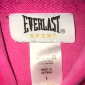 EVERLAST SPORT hot pink velour zip up hoodie bling trim at pockets NEW size L thumbnail 4