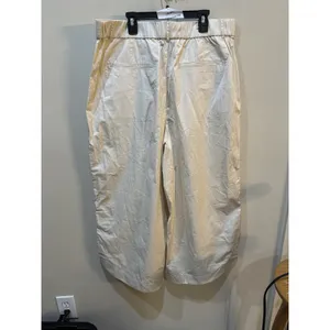 Anthropologie Mare Mare Curved-Hem Chino Pants Wide Leg Light Sand Size XL thumbnail 5