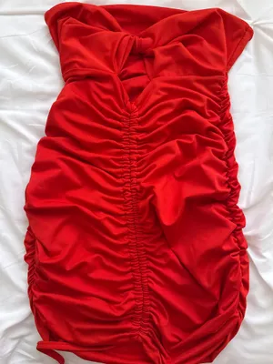 Red Shein Dress Mini Bodycon thumbnail 2