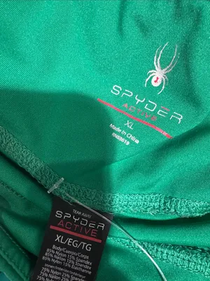 Spyder Two-Tone Green Athletic Shorts thumbnail 4