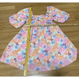 Y2K Mini Dress Women's Size M Multicolor Flower Pattern Size M thumbnail 4