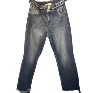 KanCan High Rise Double Button Raw Hem‎ Wide Leg Jeans Size 18 Stretch thumbnail 2