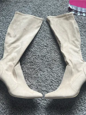 Abound Knee-High Pointed Toe Stretch Boots in Light Taupe thumbnail 4