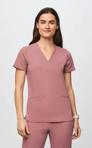 Figs Mauve Casma 2 Pocket Top thumbnail 3