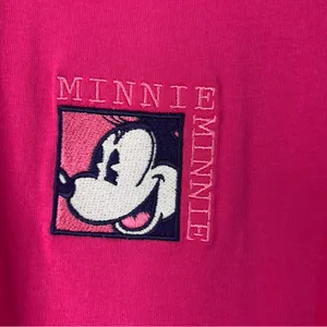 The Disney Store Size Medium Pink Crewneck Short Sleeve Minnie Mouse T-Shirt thumbnail 3
