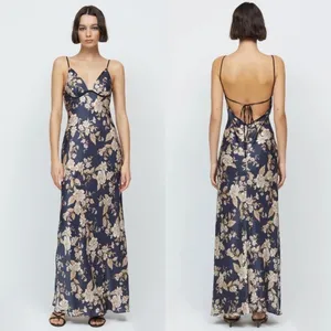 Bec & Bridge Dress‎ Opaline Floral Silk Strap Maxi Cutout Wedding Multi 6 NWT thumbnail 2