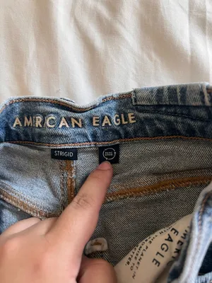 American Eagle Strigid Jeans High-Waisted Ripped Baggy Straight thumbnail 5