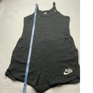 Nike Sportswear Gym Vintage Romper Dark Grey Heather‎ Small CJ1694-010 thumbnail 5