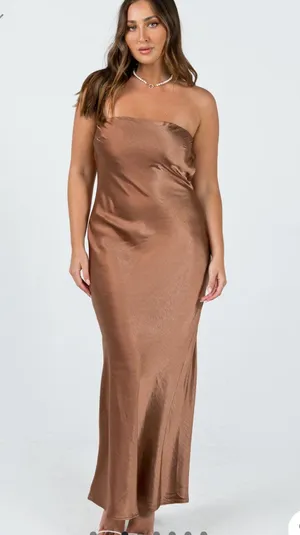Princess Polly Brown Dress thumbnail 1