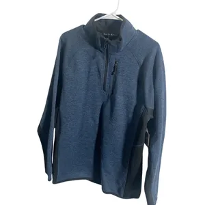 Beverly Hills Polo Club Mens Navy Half-Zip‎ Pullover Sweatshirt Size M thumbnail 2