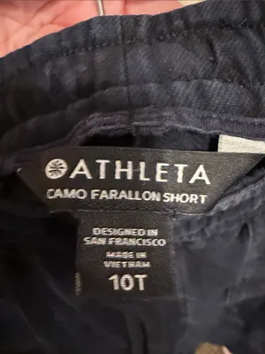 Athleta Farallon Camo Shorts Blue Size 10 Tall thumbnail 4