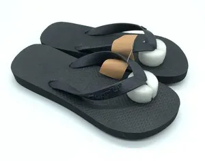 Clppli Womens Flip Flop Sandals Rubber Slip On Black Size 5/6 thumbnail 1