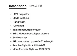 Revolve All the ways skirt set thumbnail 4