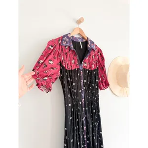 Free People | NWOT Nora Midi Dress Floral‎ Shirt Dress Boho Prairie | Sz S thumbnail 3