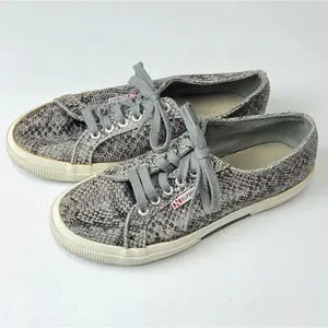 ‎Superga Snakeskin Leather Fashion Sneakers Size 9.5 thumbnail 3