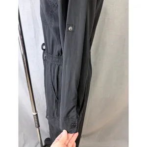 Athleta Summit Cargo Jumpsuit Black Long Sleeve Utility Women's Small‎ thumbnail 6
