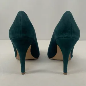 Madewell The Mira Suede‎ Point Toe Heels in Green Size 6 thumbnail 7