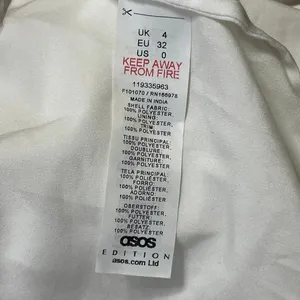ASOS Edition Women's White Sleeveless Sequin Faux Feather Camisole Mini Dress 0 thumbnail 5