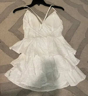 White Eyelet Romper thumbnail 2