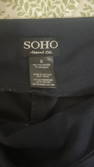 Navy blue capri dress pants soho  thumbnail 4