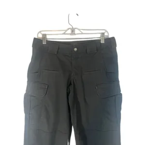 5.11 Tactical Women’s Black Cargo Work Pants Durable Cotton Blend Size 8 thumbnail 3