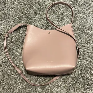 Samara Medium Shoulder Vegan Leather Bag in Peony‎ thumbnail 6