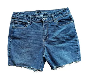 No Boundaries womens‎ or juniors 5” inseam distressed denim shorts sz 17 thumbnail 1