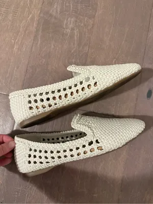 Birdies White Woven Starling Slip-On Women’s Loafers/Flats Size 7 thumbnail 4