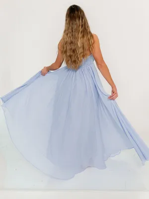 NWT Worth Collective Caia Maxi Dress size Large L Periwinkle Bump Friendly thumbnail 7