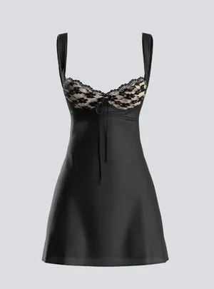 Finesse Black Mini Dress Size M thumbnail 3