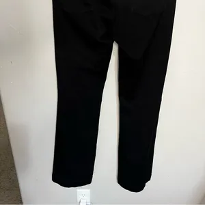 Kut From the Kloth Ana‎ High Rise Flare Pintuck Front Seam Black Denim Jeans thumbnail 9