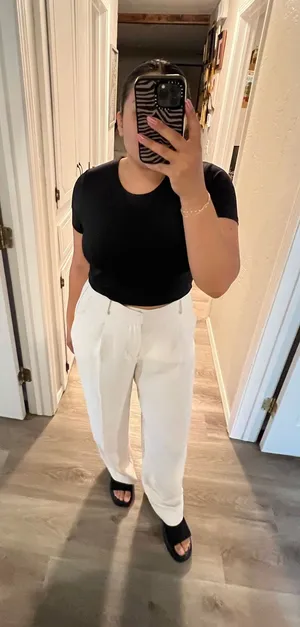 A New Day Cream White Trousers thumbnail 1