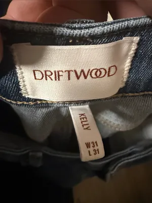DRIFTWOOD Women's Dark Blue Flare Jeans Kelly size 31 thumbnail 3