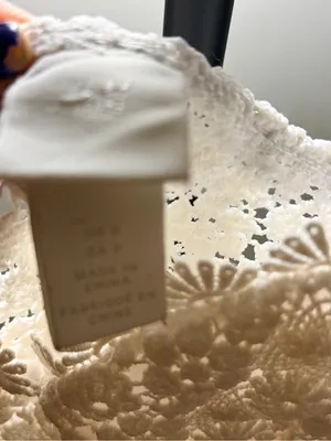H&M White Crochet Lace Bodysuit thumbnail 3