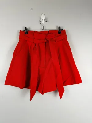 Petal & pup red Maya High Waisted Paperbag Shorts size small thumbnail 2